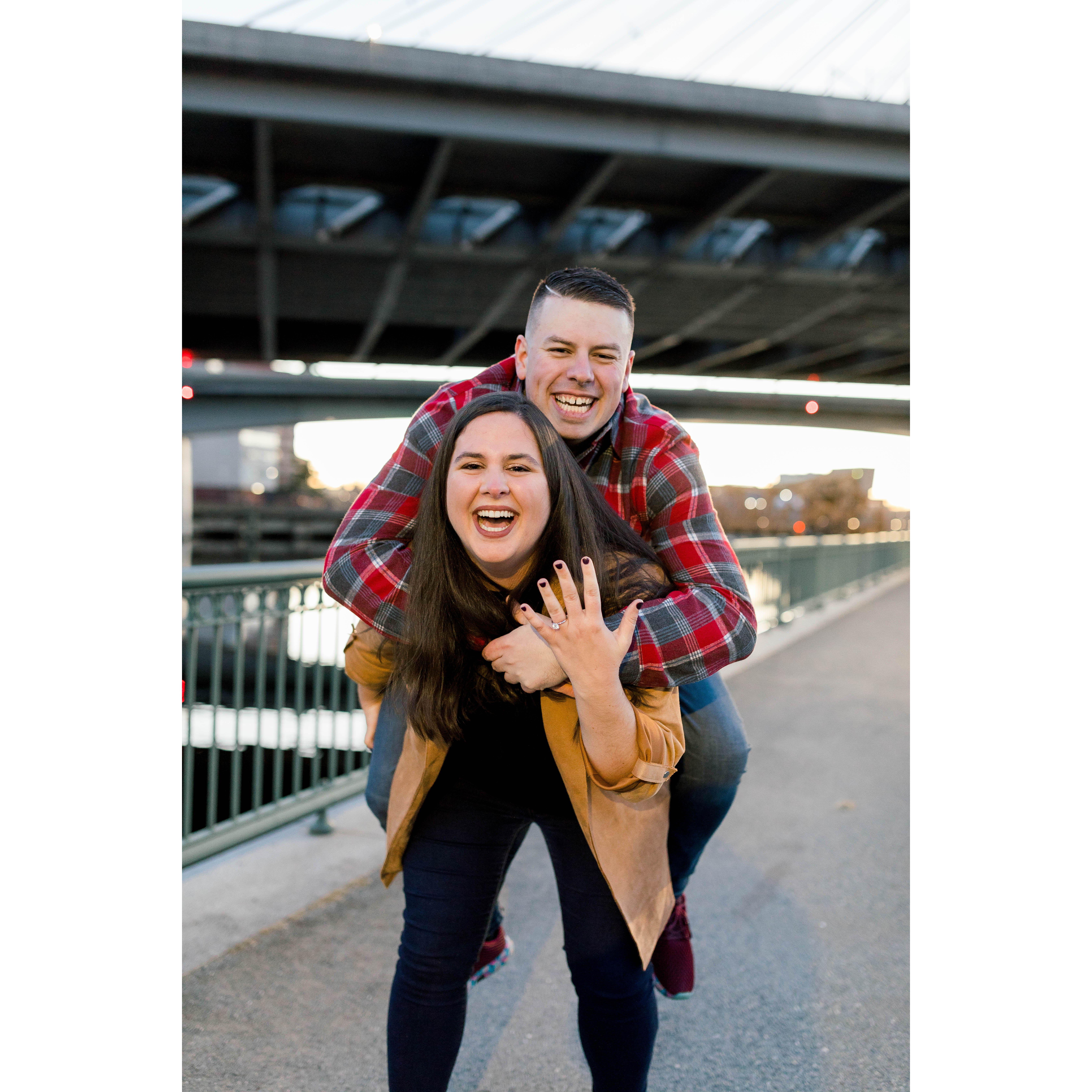 We don't know how to be serious for too long, we can't help but laugh together in any situation.