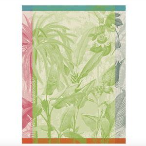 Tea towel Équateur Cotton - Green and Blue
