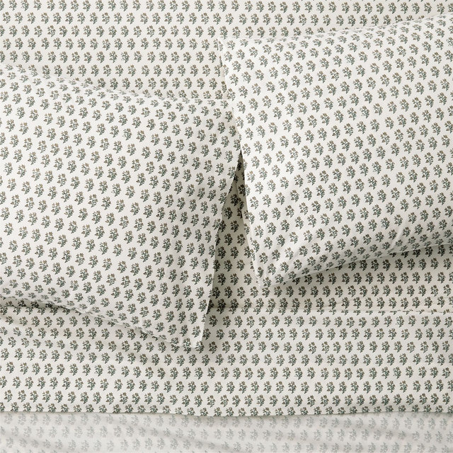 Favorite Washed Organic Cotton Desert Bloom King Bed Sheet Set