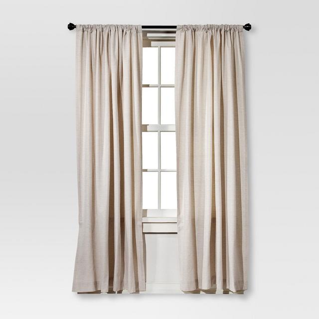 Farrah Curtain Panel Cream (54"x84")- Threshold™