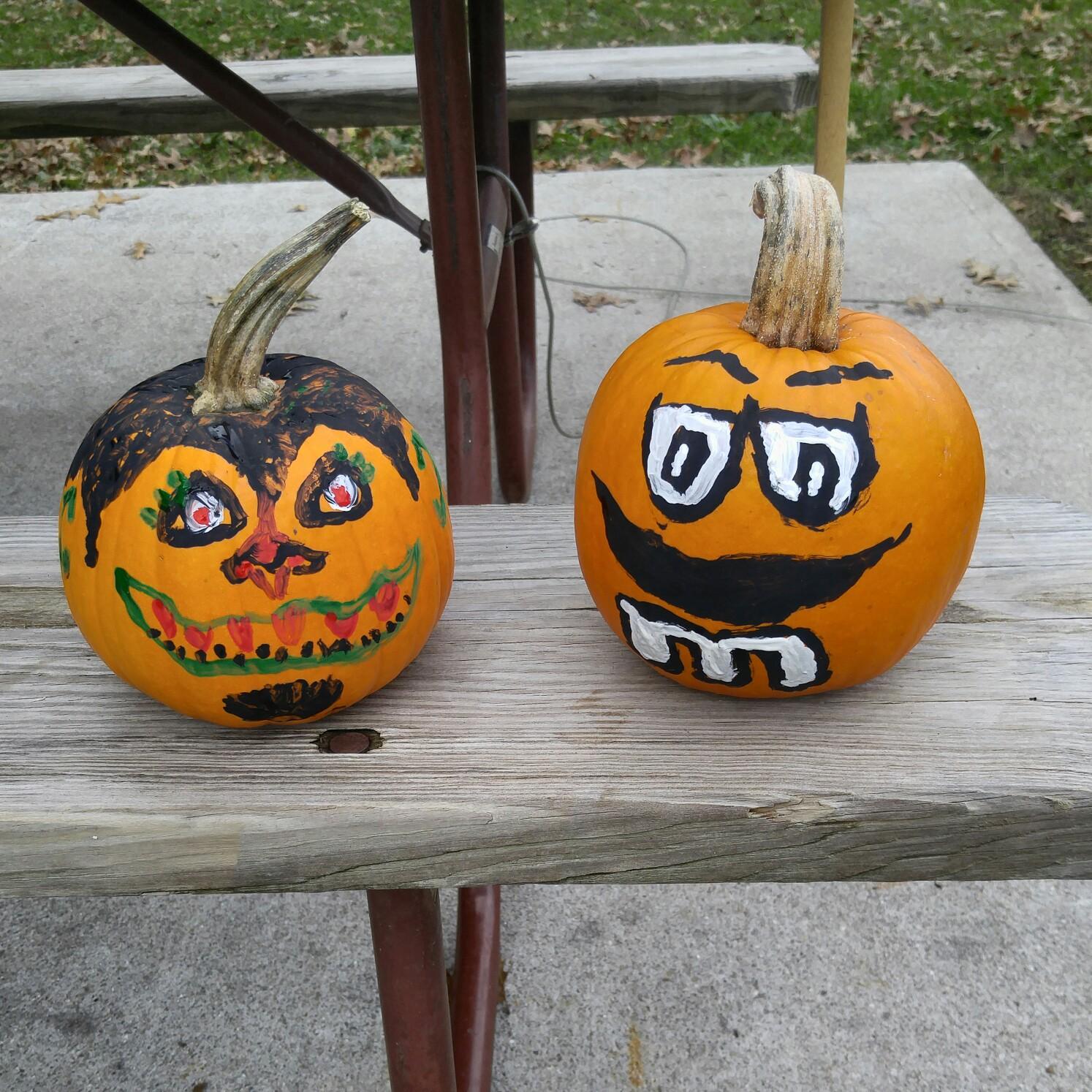 We painted these all by ourselves LOL...Camping at Buckeye Lake