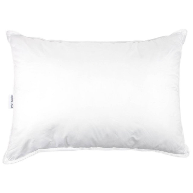 Medium 700 Fill Power Luxury White Duck Down Machine Washable White Bed Pillow - Standard/Queen | BOKSER HOME