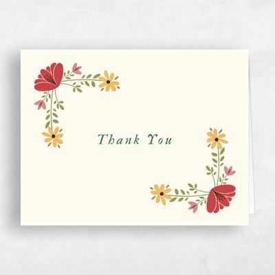 Light Butter, Yellow Wedding Thank You - Terra Landscape