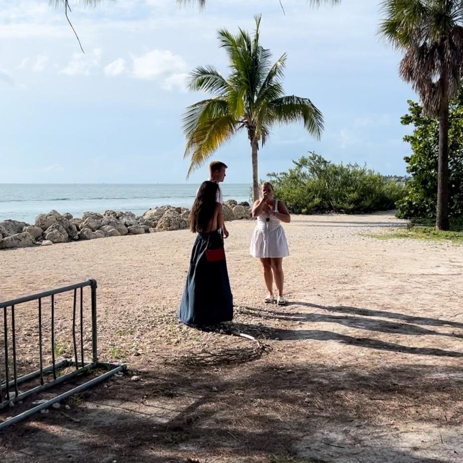 James had Sarah and Zack fly in to surprise Amy after the proposal! They planned it for months and Amy didn’t have a clue!