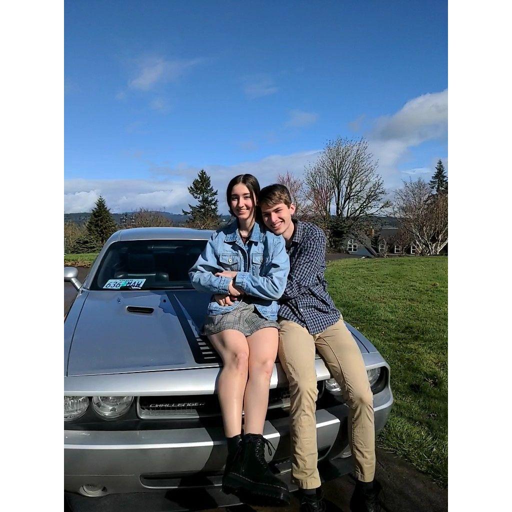 A photo of us after church (2020)