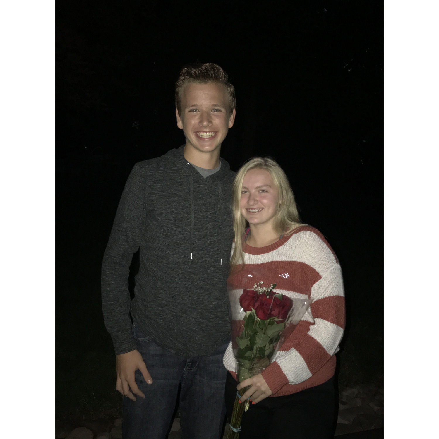 Josh's first Homecoming Proposal in Freshman year of High School in 2018!