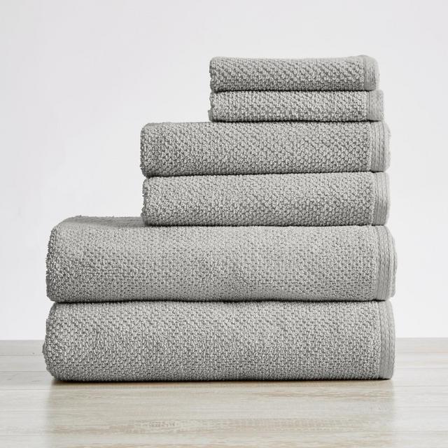 100% Cotton Quick Dry Popcorn Textured Bath Towel Set - Great Bay Home
