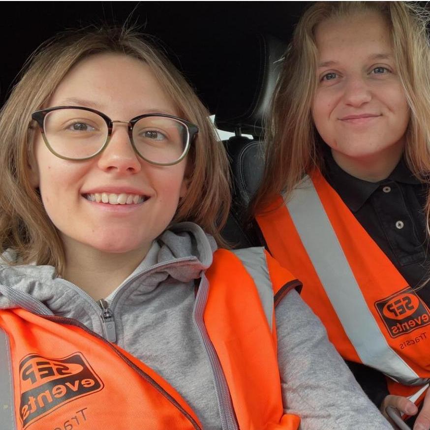 We spent the day being car park marshals in notts
