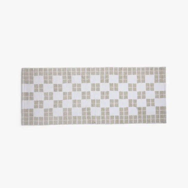 1'6"x5' Cotton Tile Bath Runner Parchment - Parachute for Target