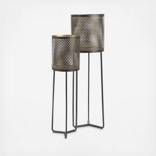 2-Piece Perferated Luminaire Stand Set
