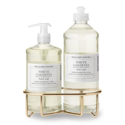 Williams Sonoma White Gardenia Hand Soap & Dish Soap 3-Piece Kitchen Set