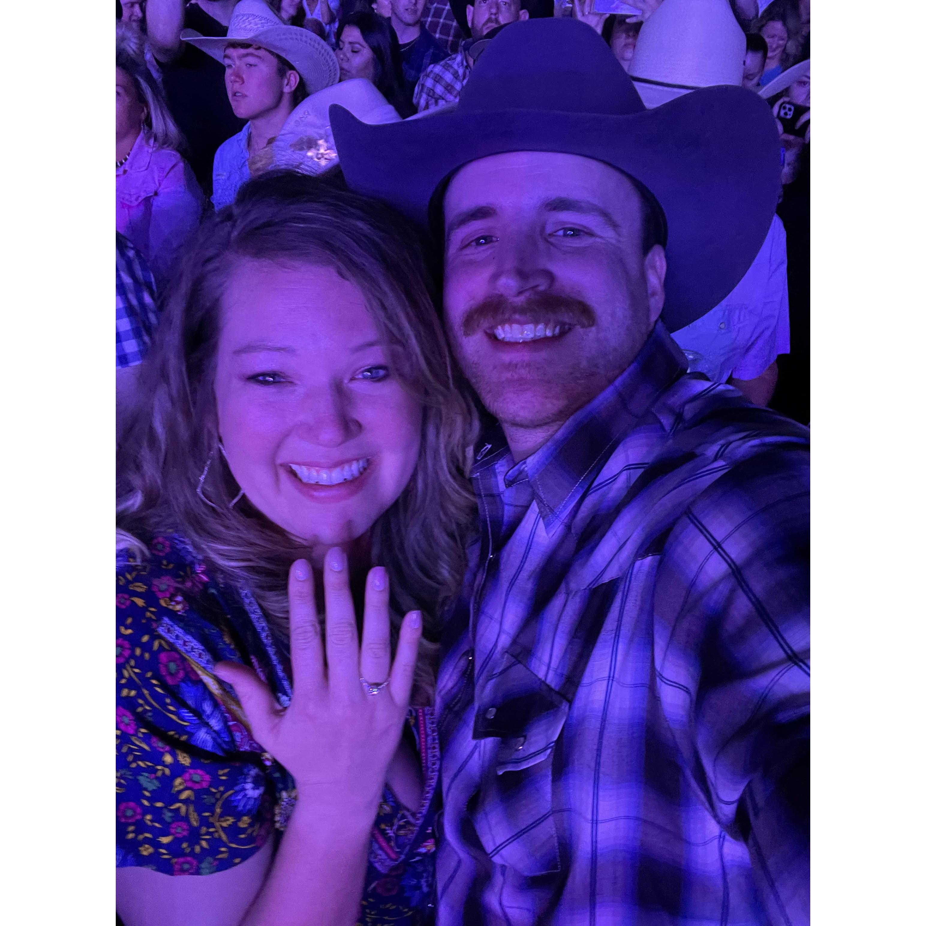 The night of our engagement! -Forever After All