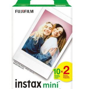 FUJIFILM Instax Mini Instant Film Twin Pack (White), 20 Photos