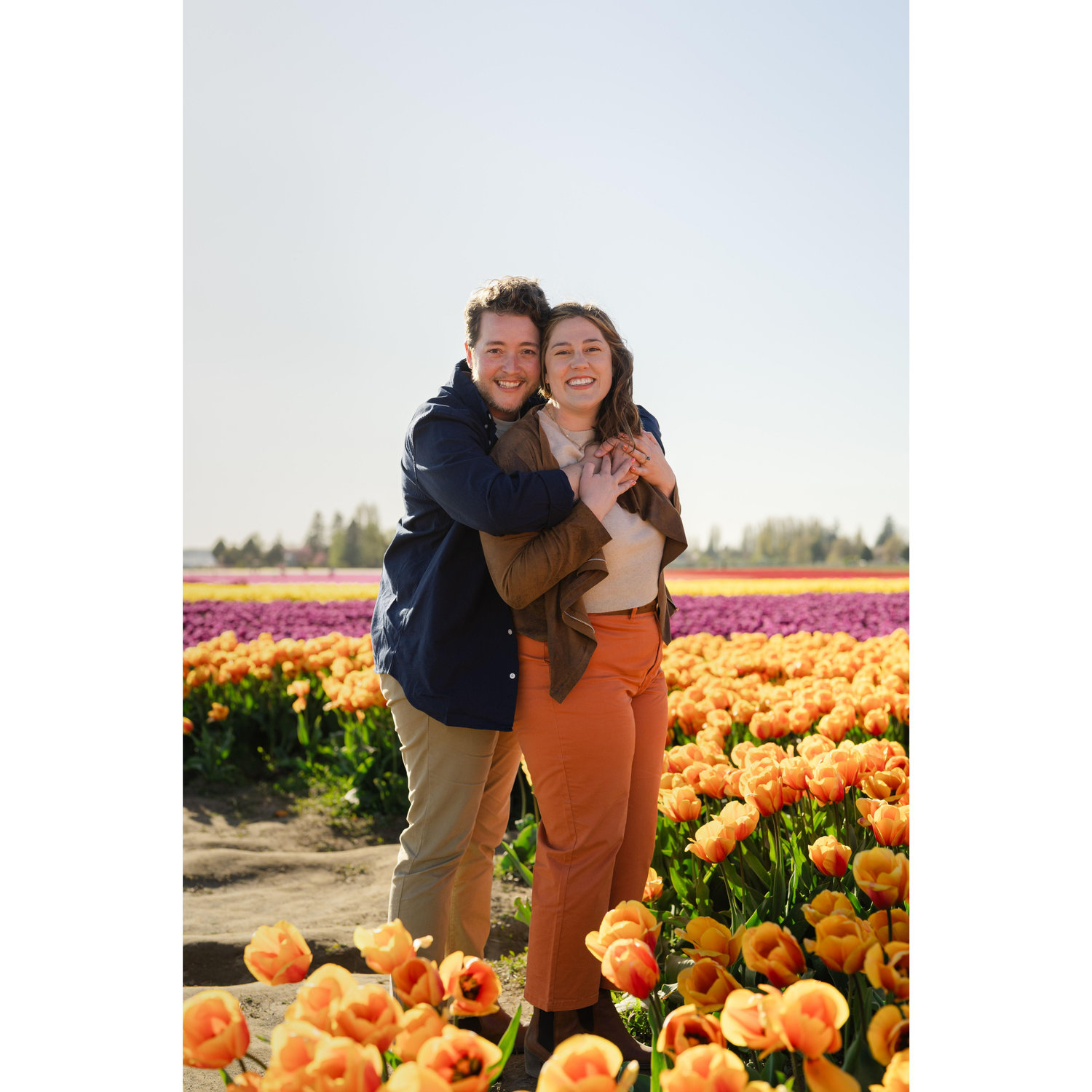 Engagement photos taken by the incredible Caylie Mash at Roozengaarde in Mount Vernon, WA for the tulip festival, one of our favorite events each year. April 2025