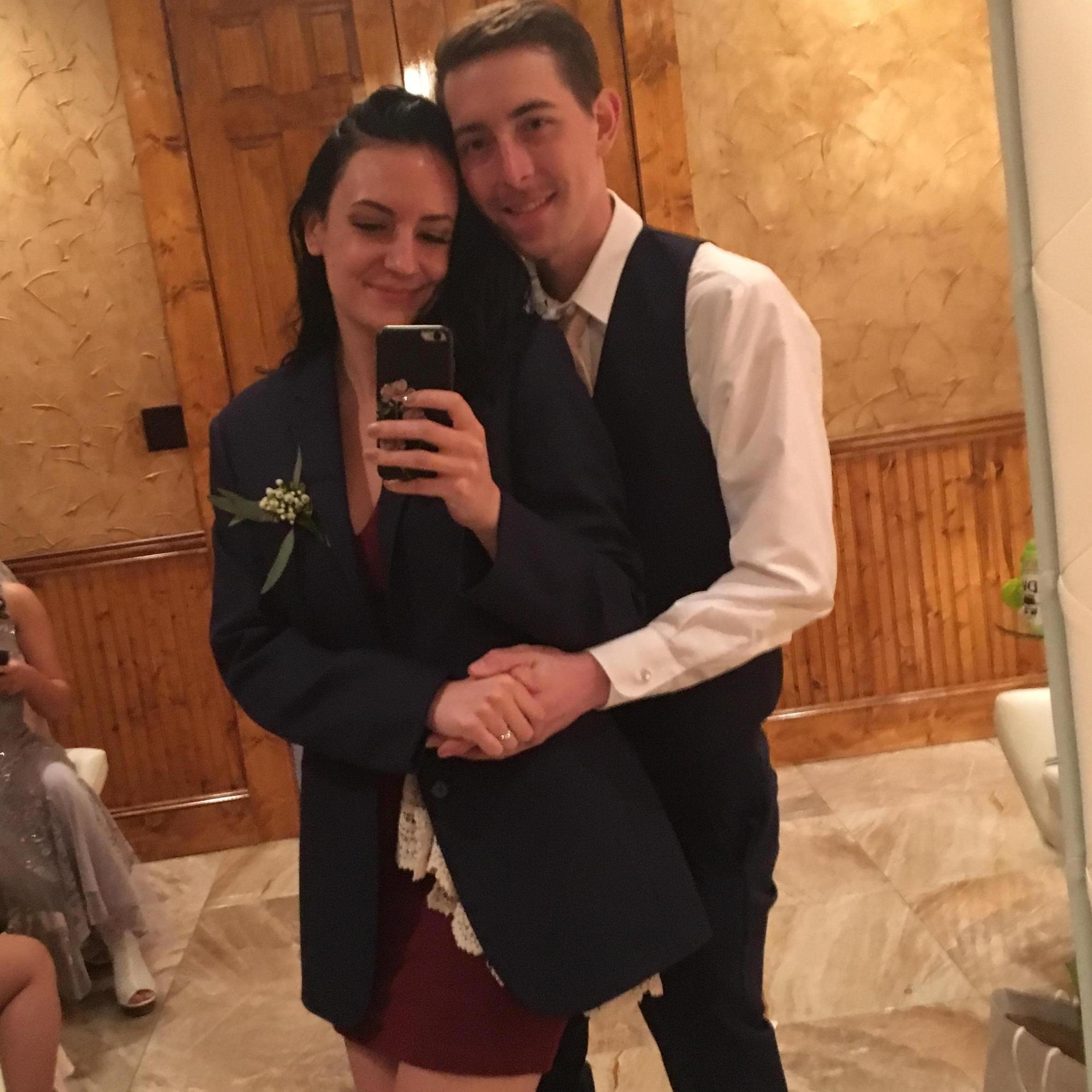 shortly after getting engaged we got to be a part of some friends wedding, so fun!