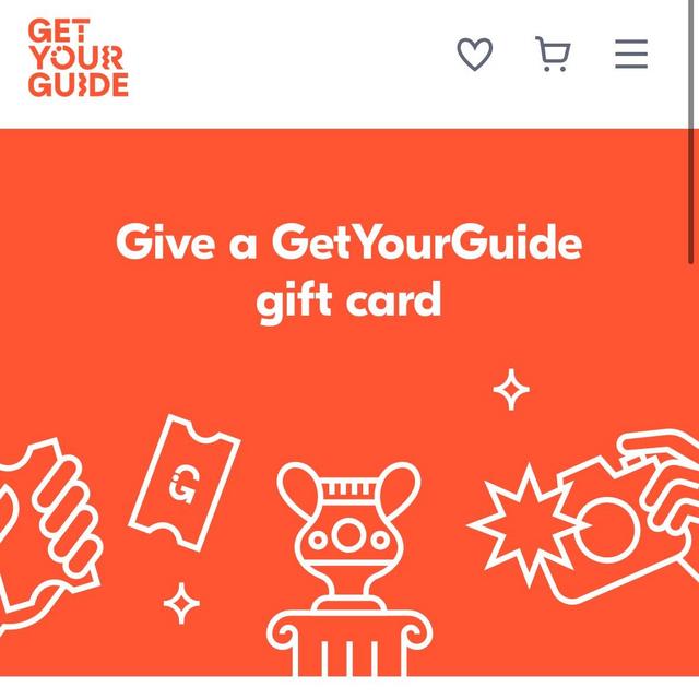 GetYourGuide Giftcard: Give the Gift of Unique Experiences