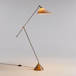 Avant Articulating Floor Lamp with Fabric Shade