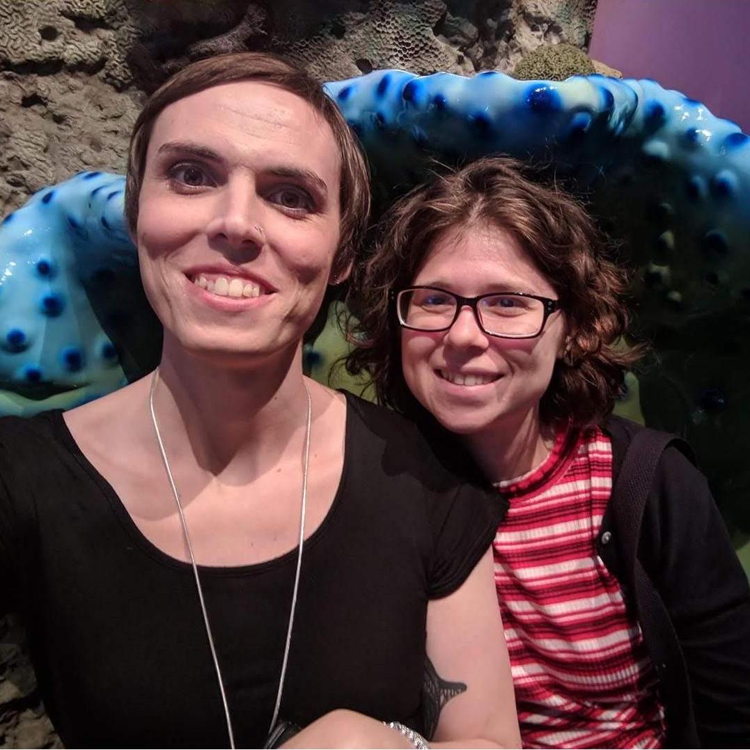 Happy as clams at the Monterey Bay Aquarium!