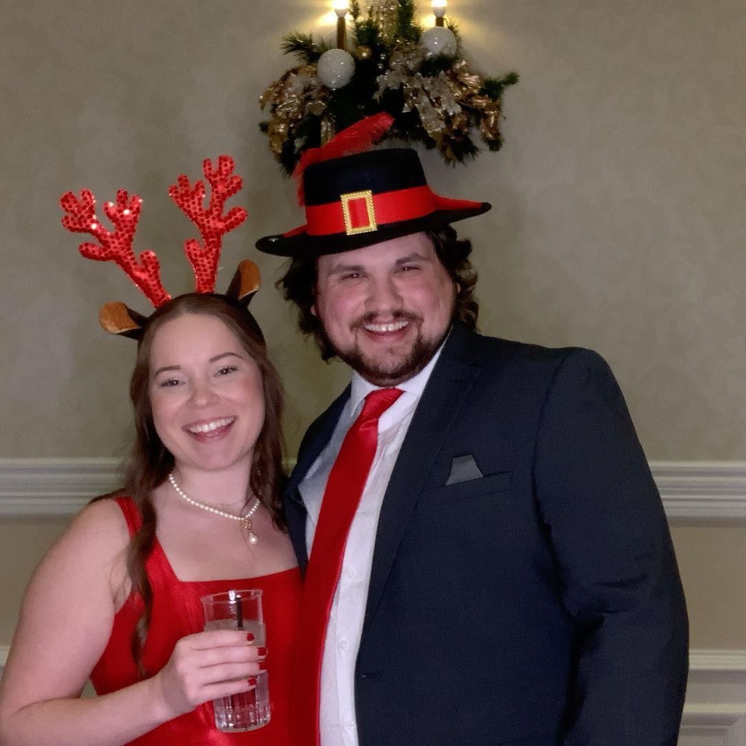 Hannah's first Christmas party