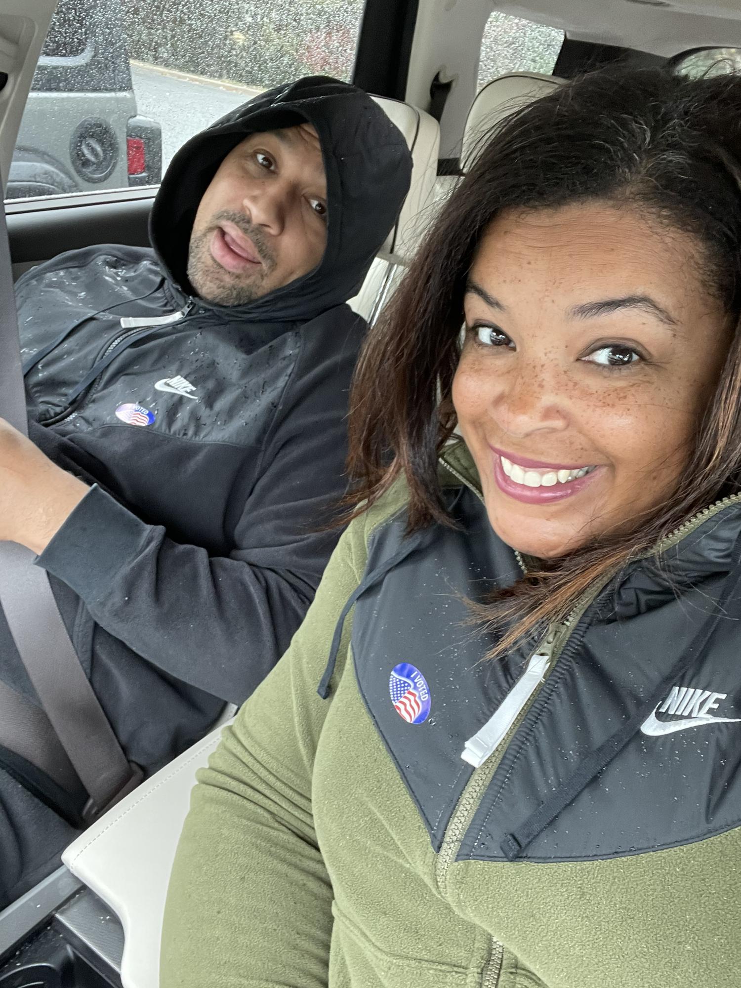 First time voting together and Raheem's first time voting in VA
