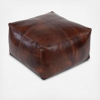 Sheffield Leather Pouf