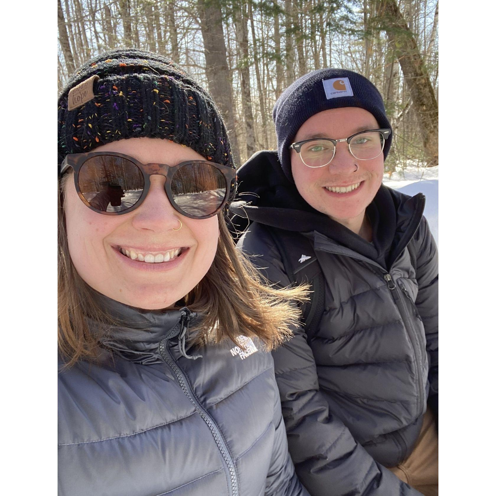 First snow hike...it was eventful!