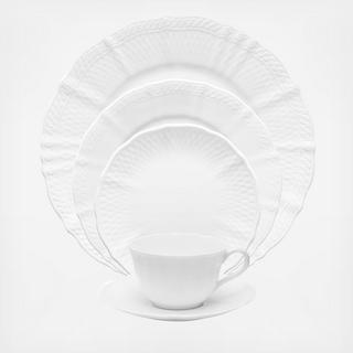 Cher Blanc 5-Piece Round Place Setting, Service for 1