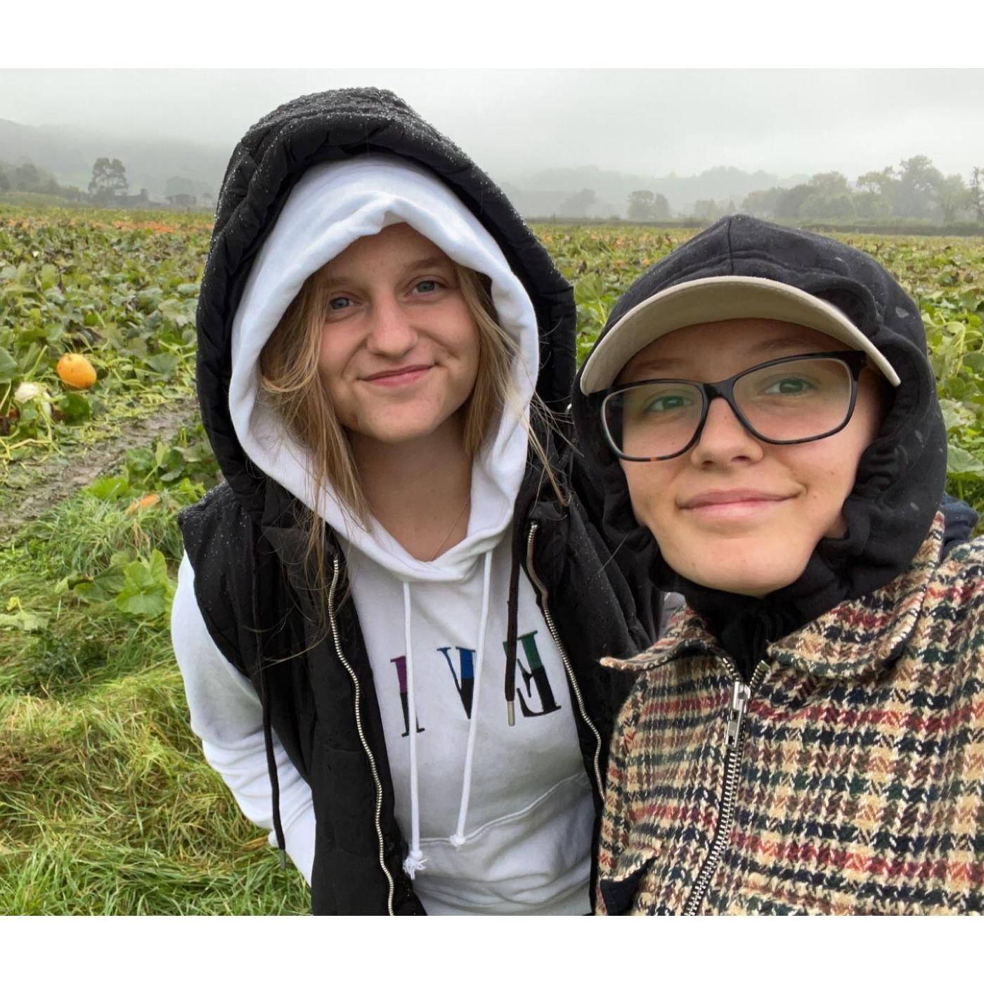 Pumpkin picking