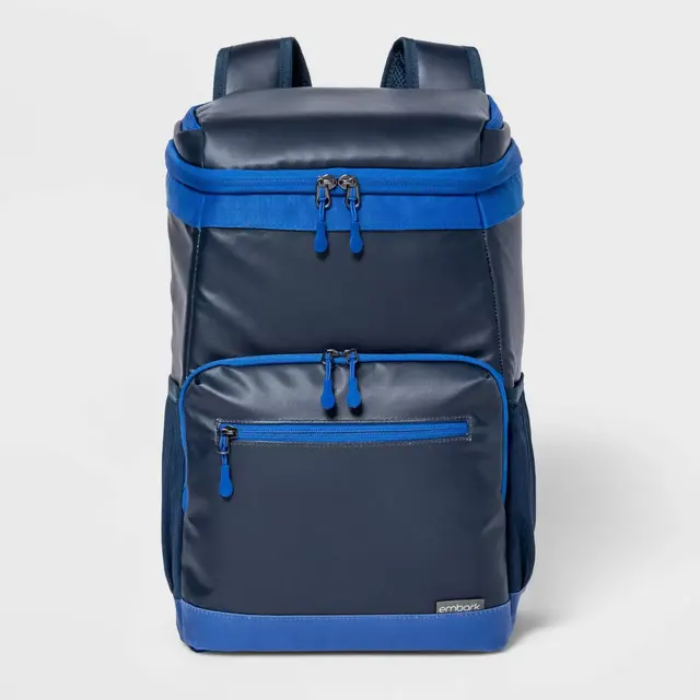 Soft Sided 18qt Backpack Cooler Navy - Embark™