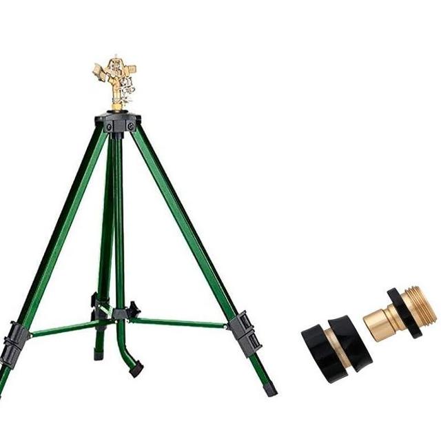 Brass Impact Sprinkler & Orbit Brass Hose Quick Connect Set