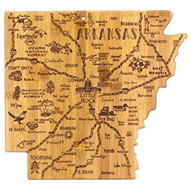 Totally Bamboo Arkansas State Destination Bamboo Serving and Cutting Board