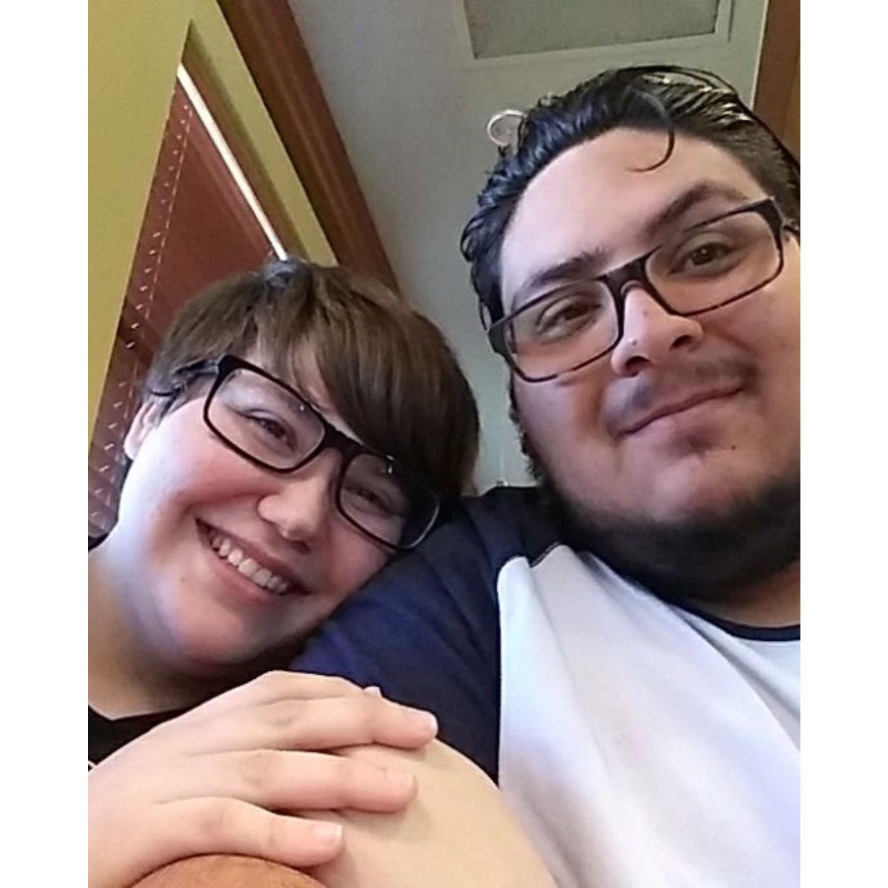 Our very first picture together! It started with a swipe! We met on Tinder in January 2019 and had our first date in February <3