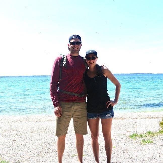 The first camping trip together, a long weekend at Wilderness State Park and Mackinac Island.