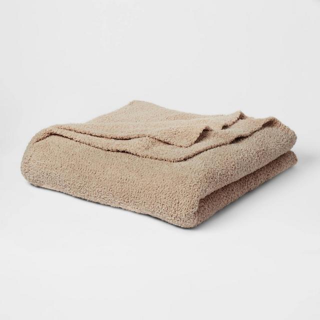 King Cozy Chenille Bed Blanket True Khaki - Threshold™