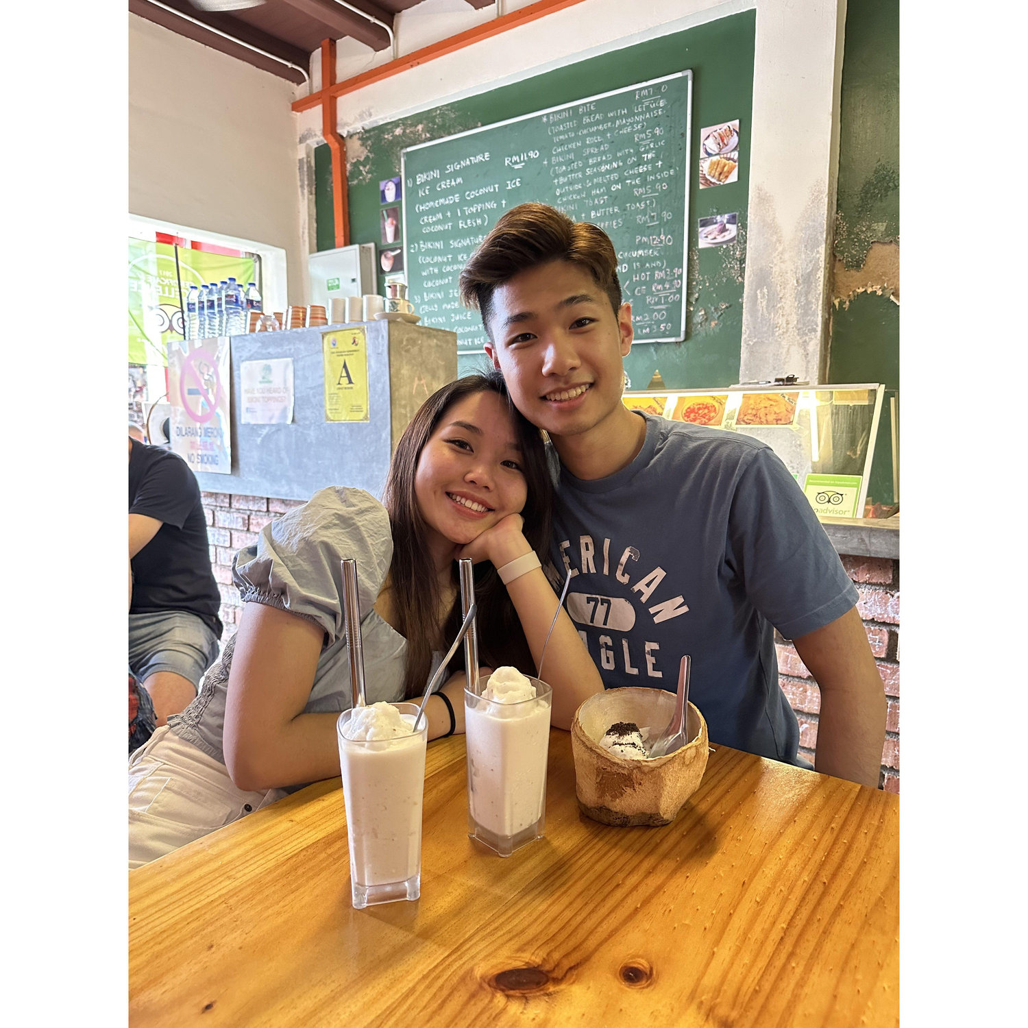 Coconut shake was bomb