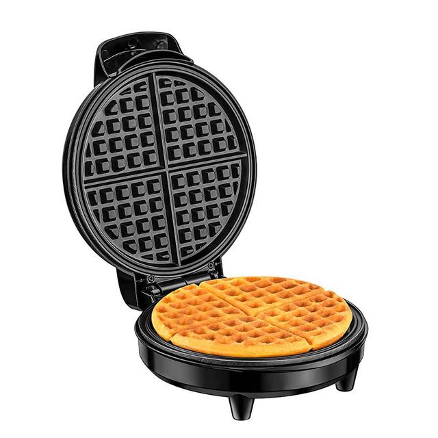 Auertech 8 inches Waffle Maker, 1000W Classic Waffle Maker Machine with Adjustable Temperature Control, Non-Stick Plates, Indicator Lights, Cool Touch Handle
