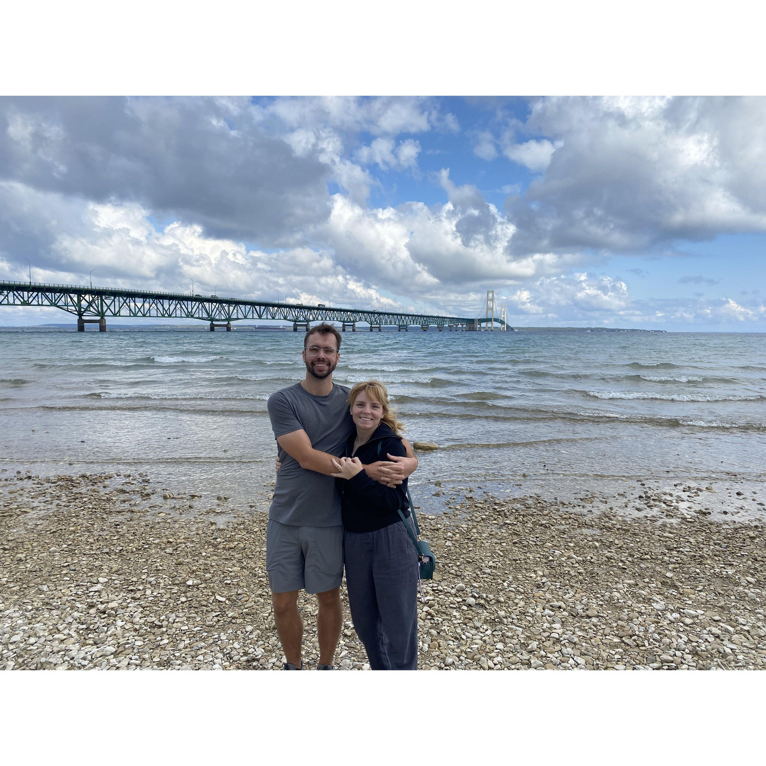Michigan trip - had to get a photo in front of the Bridge