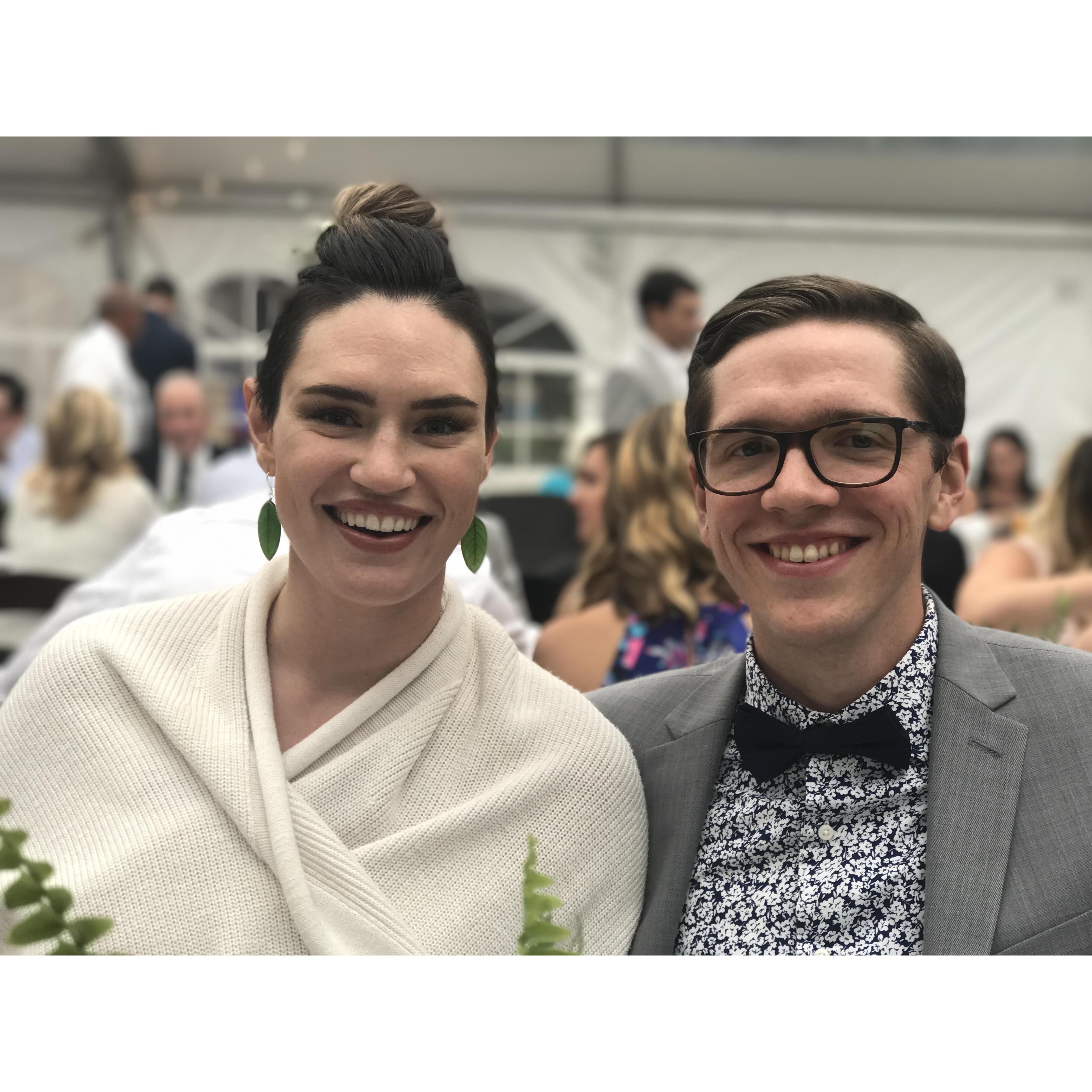 At Maria and Grants wedding in 2016.