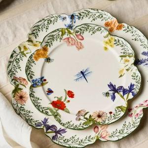 Anthropology Eden Stoneware Dessert Plates, Set of 4