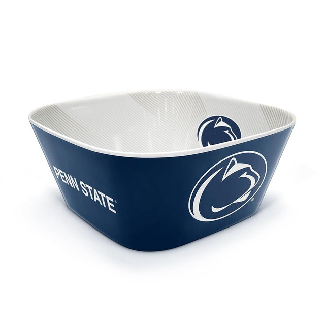 YouTheFan NCAA Officially-licensed Large Party Bowl - 100% Melamine, dishwasher safe, BPA free - holds large bag of chips - sleek design - perfect for game day or any day