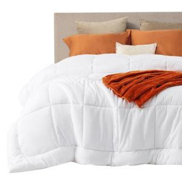 Bedsure Comforter Duvet Insert - Quilted Comforters All Season Duvet, Down Alternative Bedding, with 8 Tabs, Gifts for Women/Men