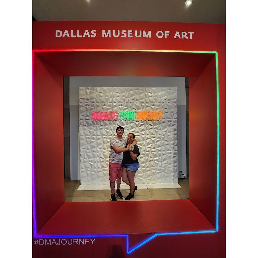 Our first vacation together! Dallas for Connie's birthday