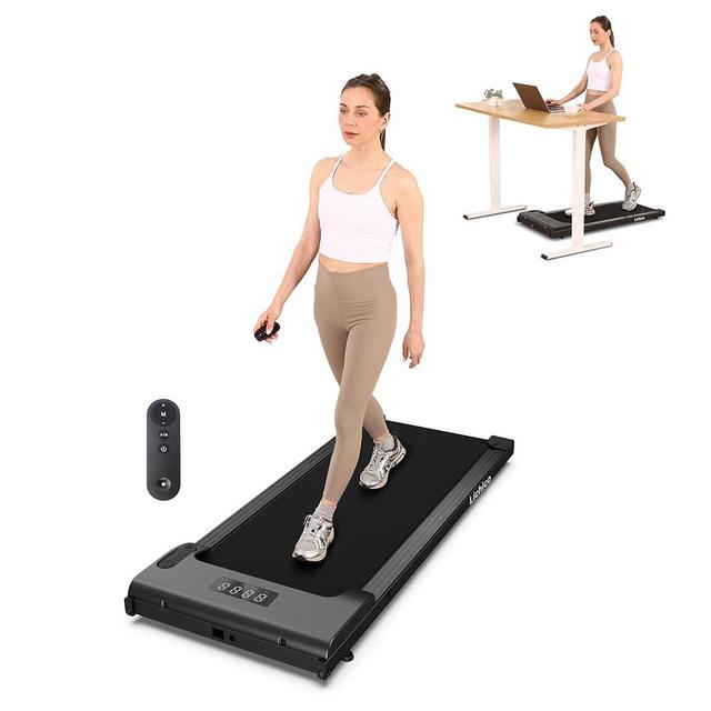LICHICO Under Desk Treadmill, 2 in 1 Portable Folding Treadmill, 2.5-3.0HP Brushless Motorized Electric Walking Treadmill, Larger Running Area, Small Mini Walking Pad Running Machine for Home
