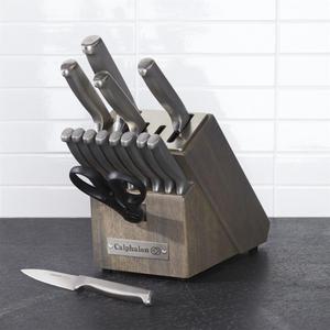 Calphalon Stainless Steel 15-Piece Knife Block Set with SharpIN™ Technology