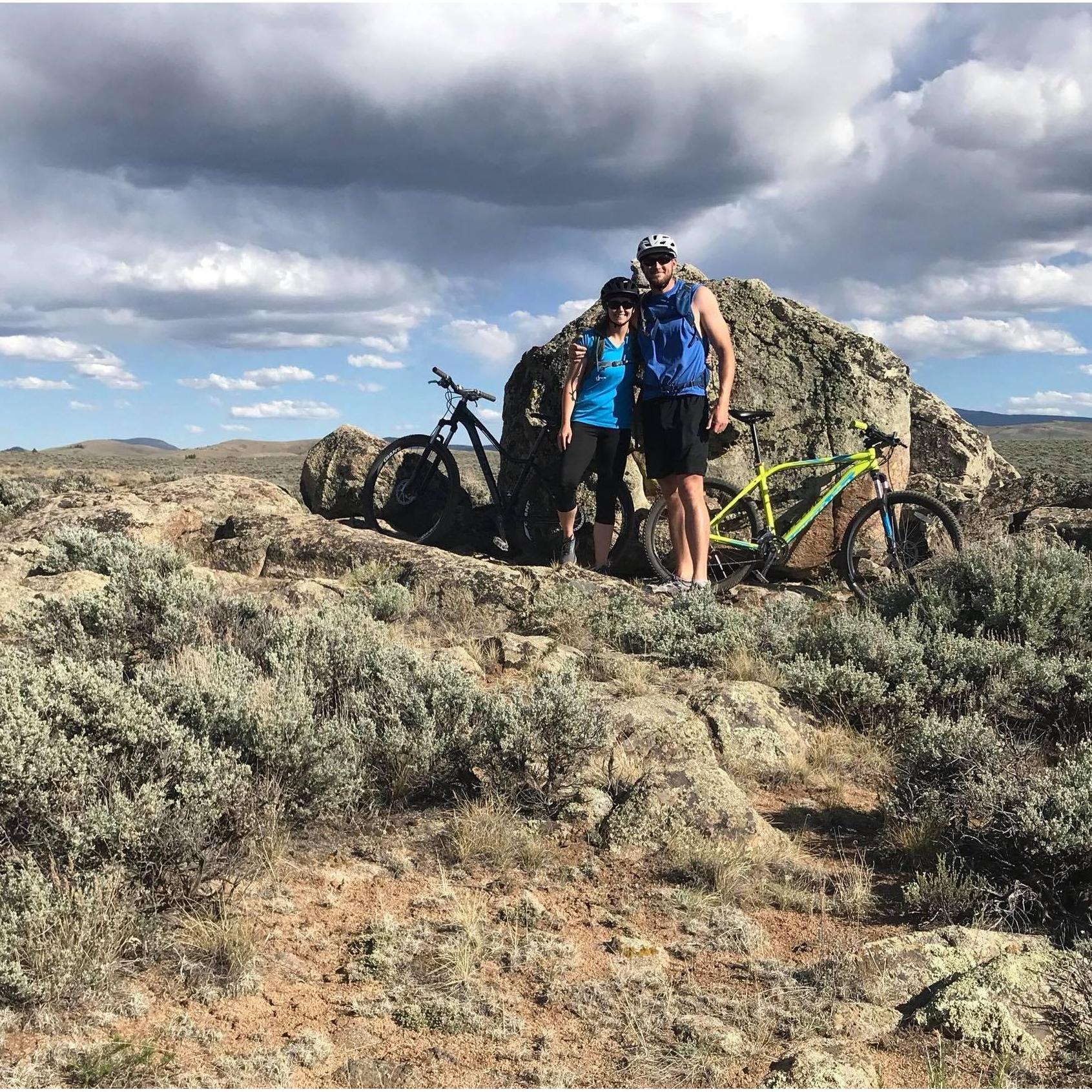 Mountain biking outside of Gunnison!