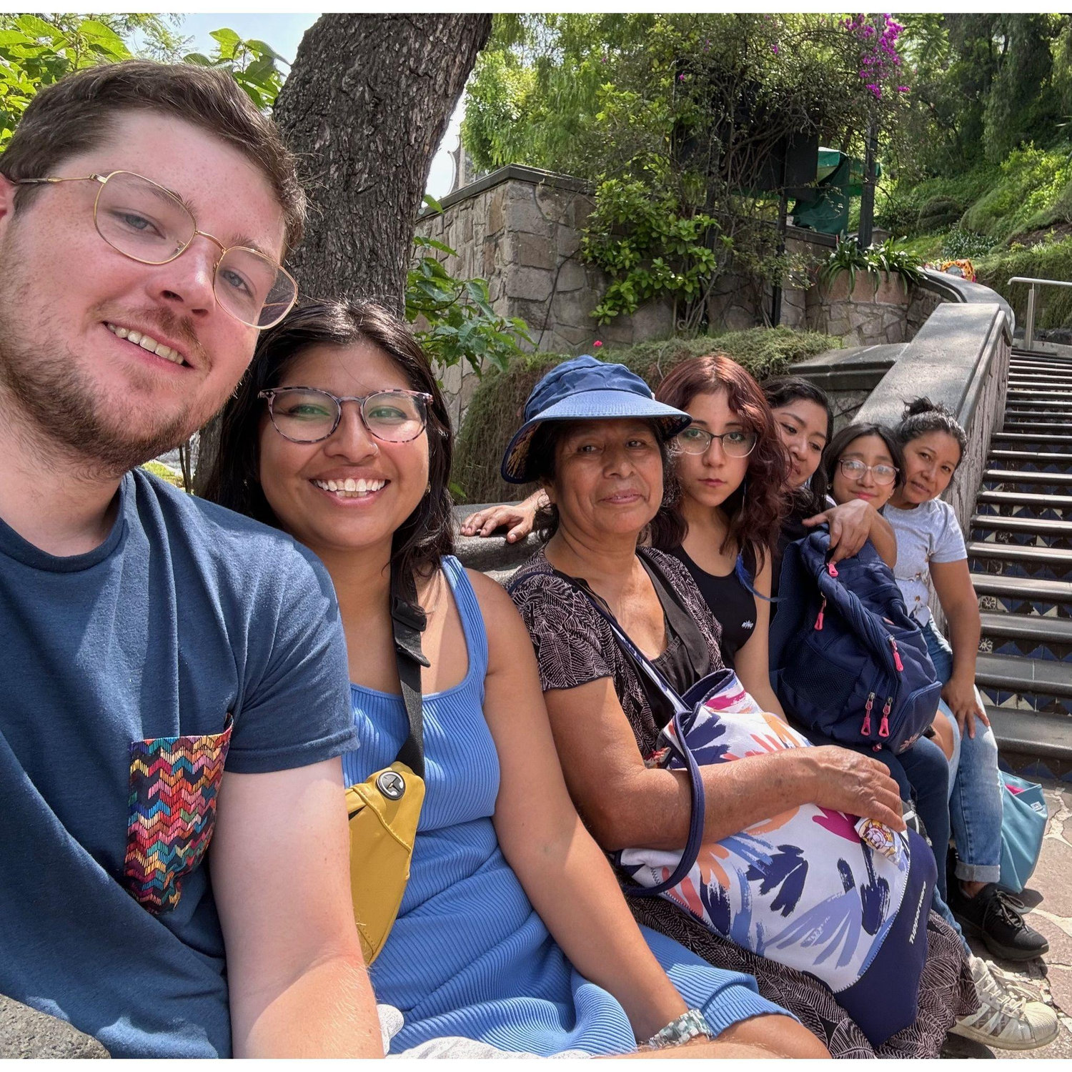 Fred with Ana's family in Mexico City