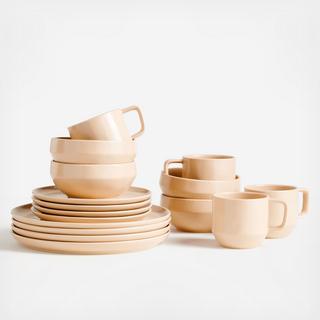 Visto 16-Piece Stoneware Dinnerware Set, Service for 4