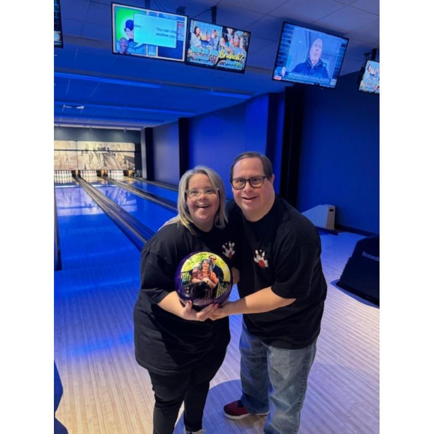 We have so much fun bowling together and our favorite place to bowl is Pinstripes.