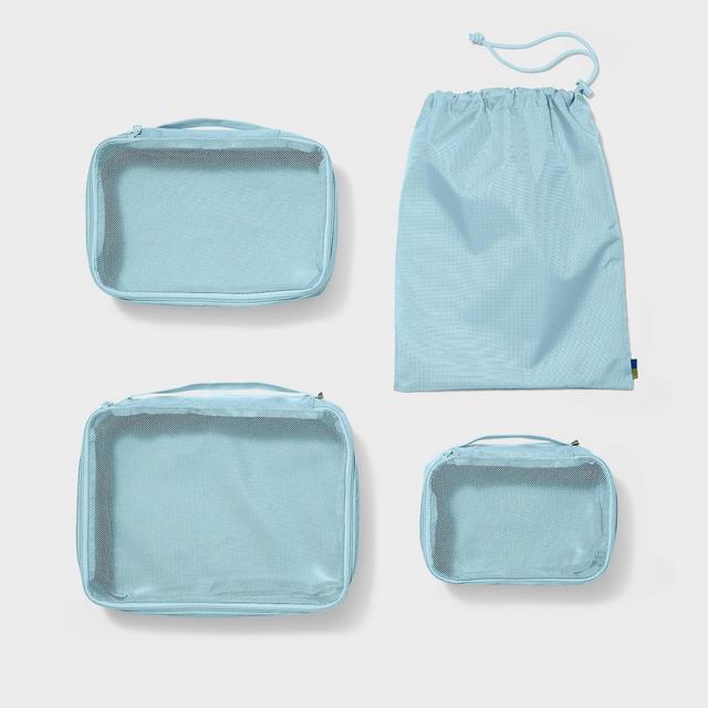 4pc Packing Cube Set - Open Story™ Muddy Aqua
