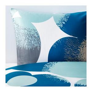 BOLLTISTEL Duvet cover and pillowcase(s), blue